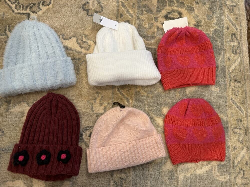 Nordstrom Girls Beanie Bundle Lot Of 6 NWT NEW